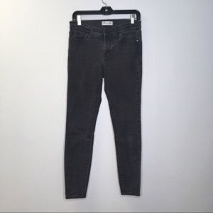 Madewell Distressed Black Skinny Skinny Jeans